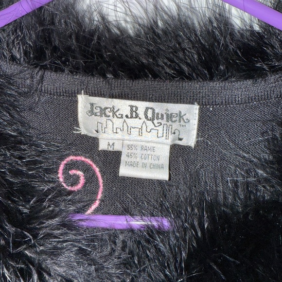 Jack B Quick Sz M Christmas Tree Sweater Presents Gifts Sequins Bead Embellished - Picture 4 of 5